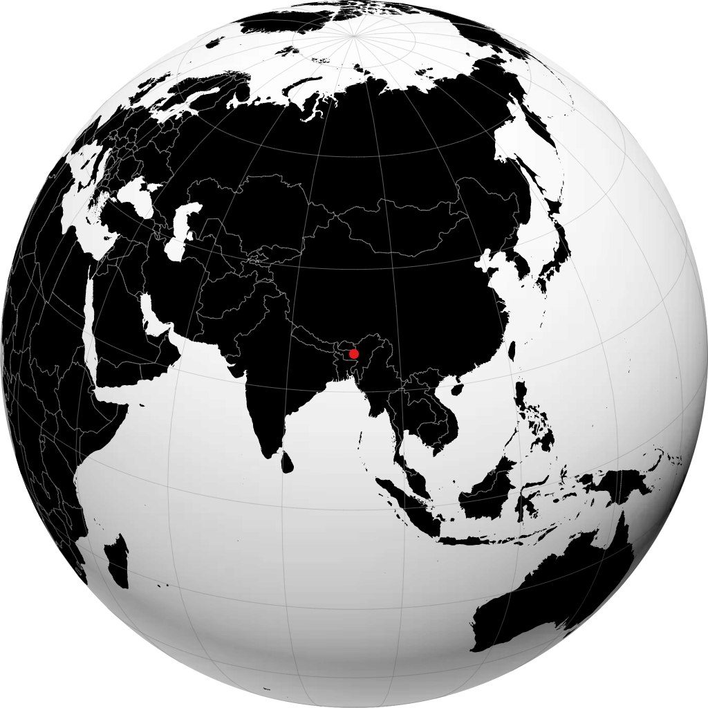 Guwahati sul globo