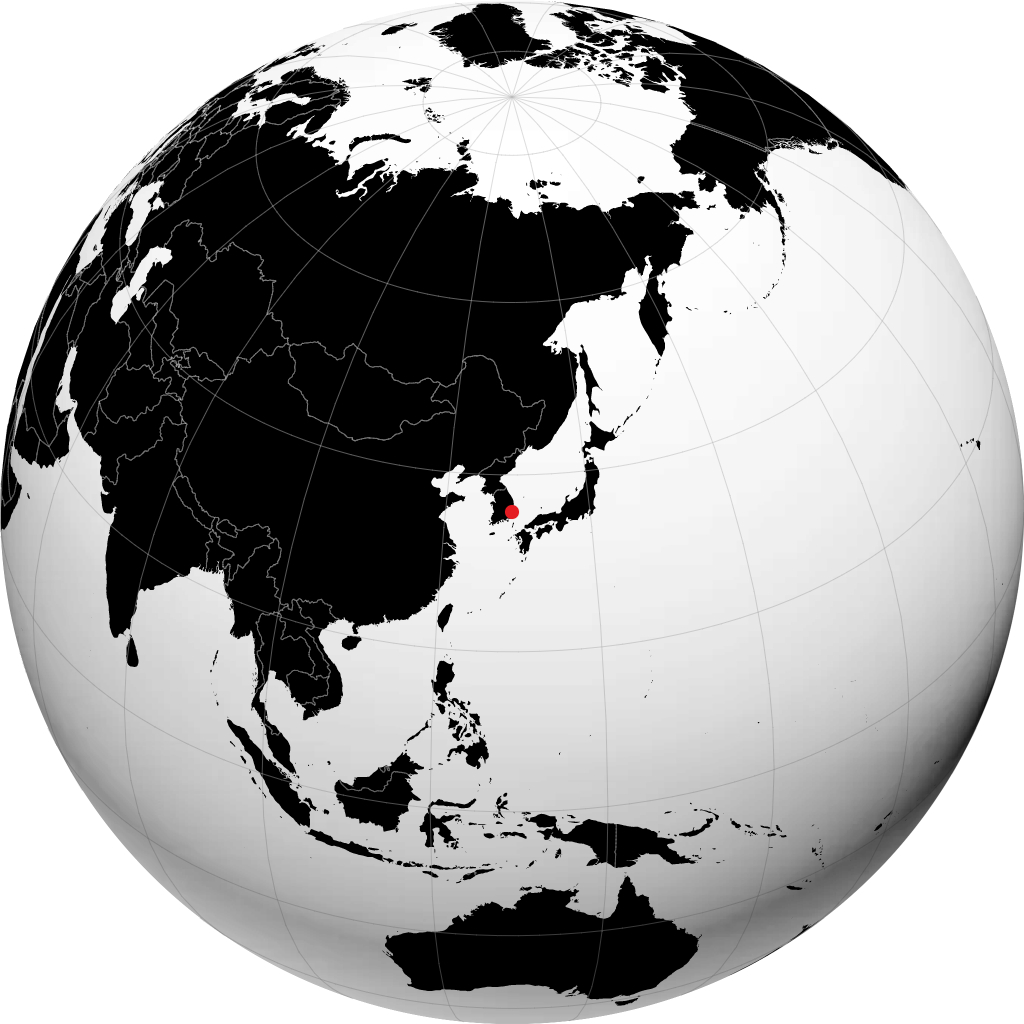 Gyeongju sul globo