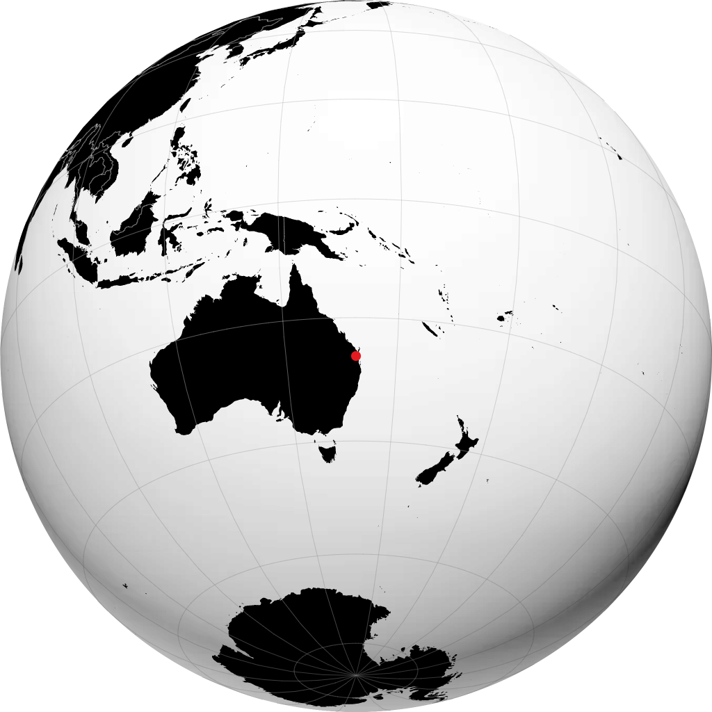 Gympie sul globo