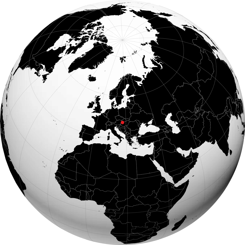 Győr sul globo
