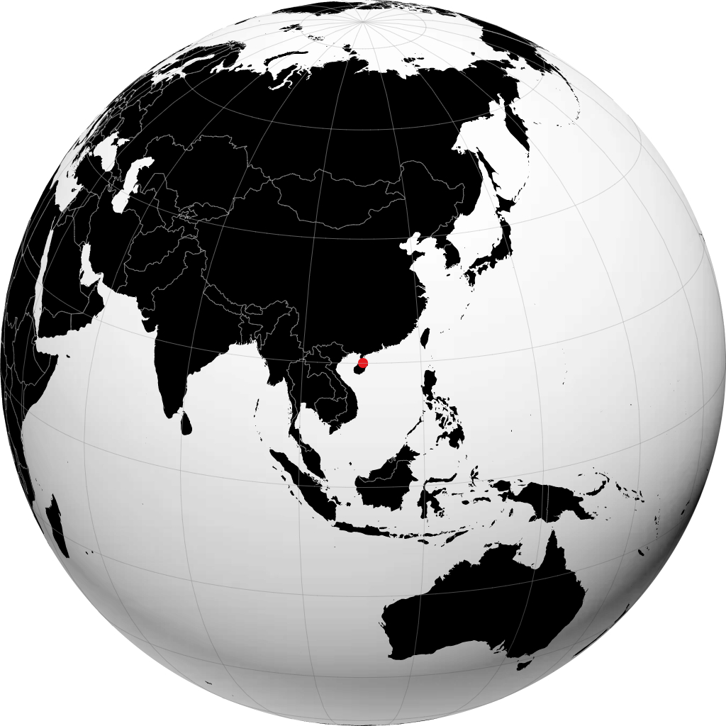 Haikou sul globo