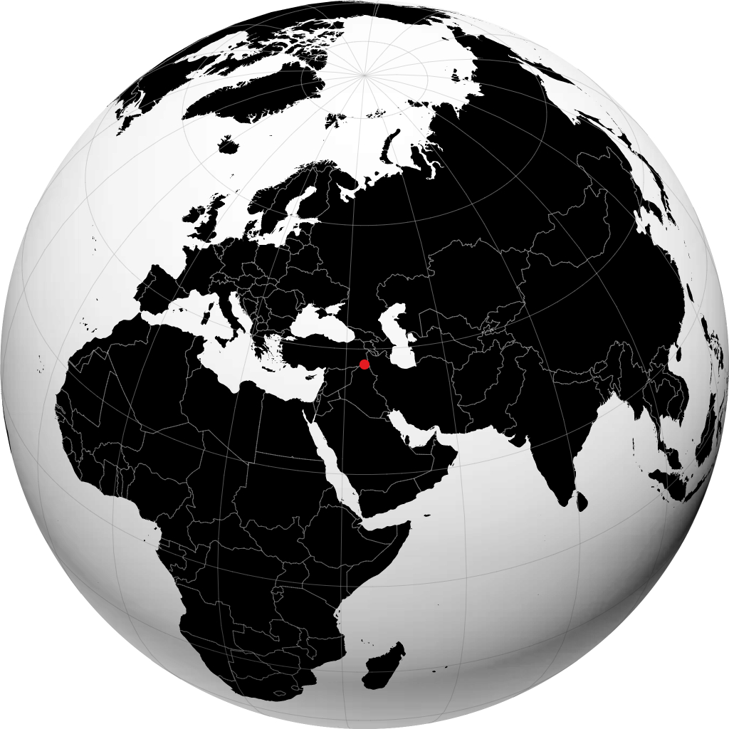 Hakkari sul globo