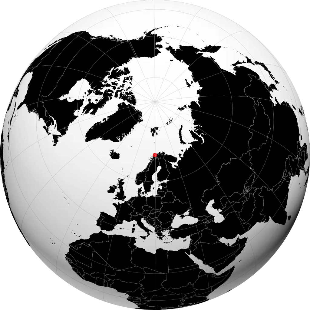 Hansnes sul globo
