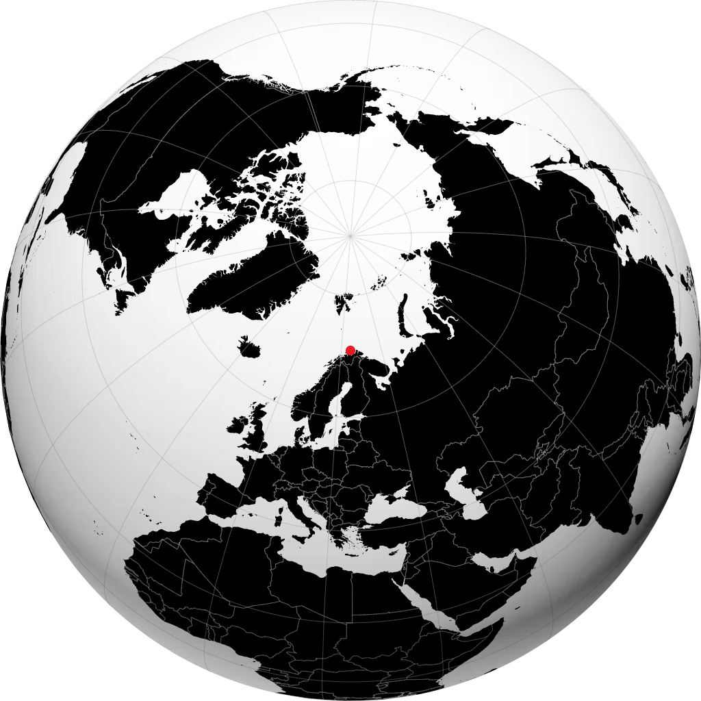 Havøysund sul globo