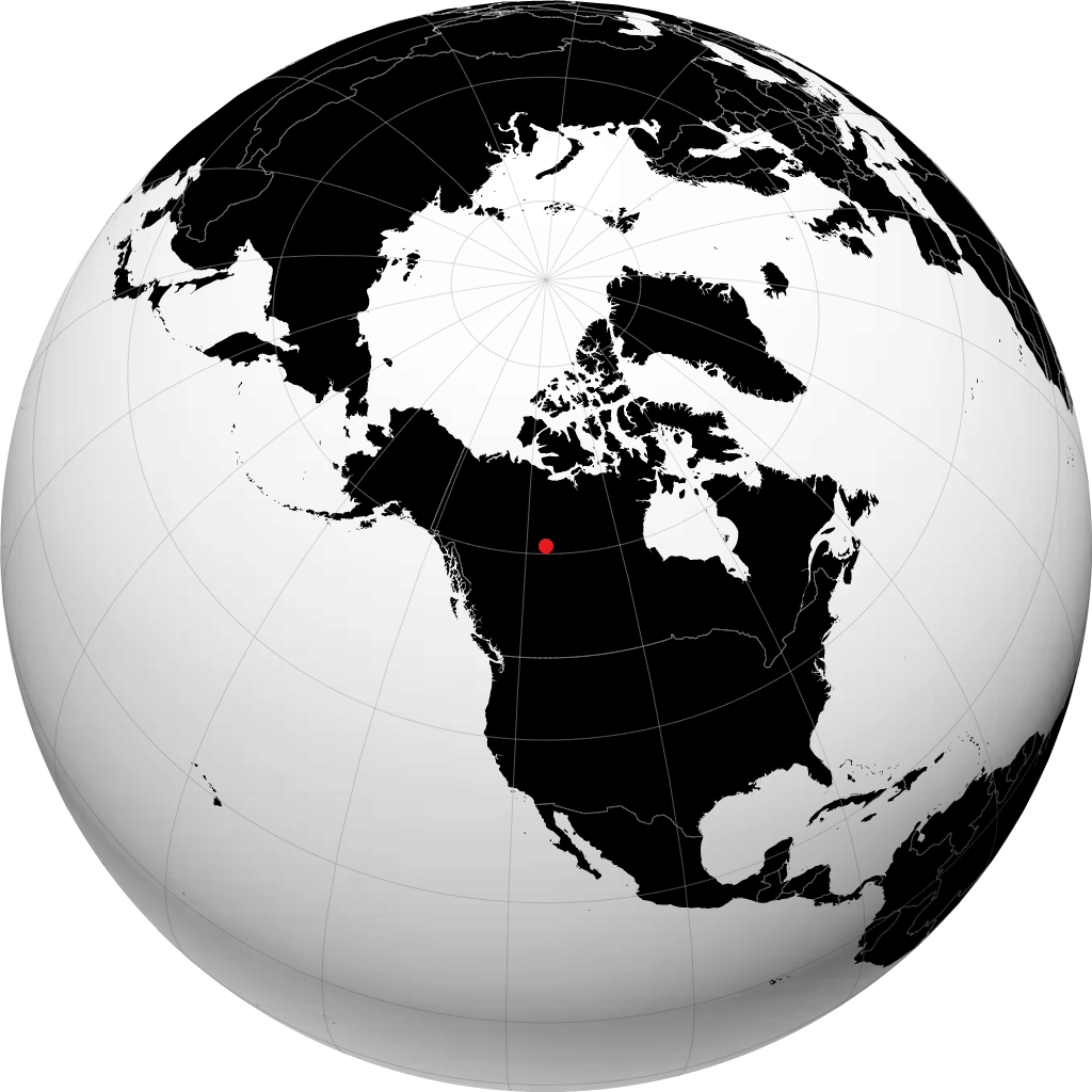 Hay River sul globo