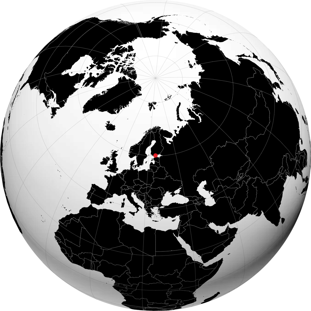 Helsinki sul globo