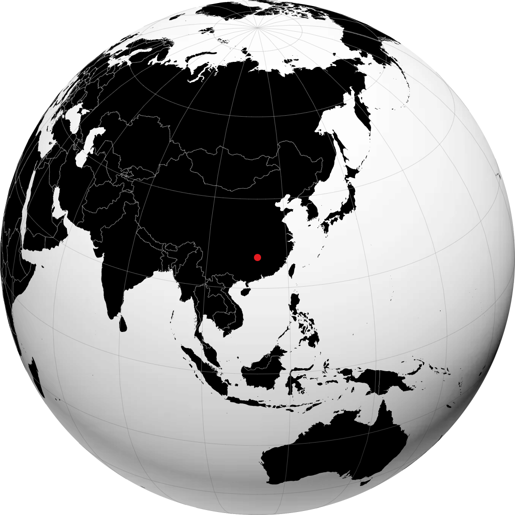 Hengyang sul globo