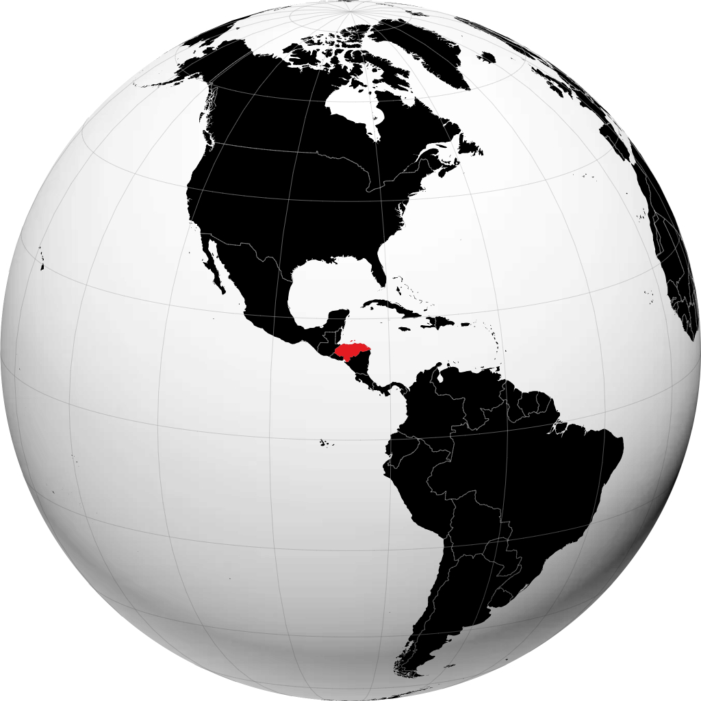 Honduras sul globo