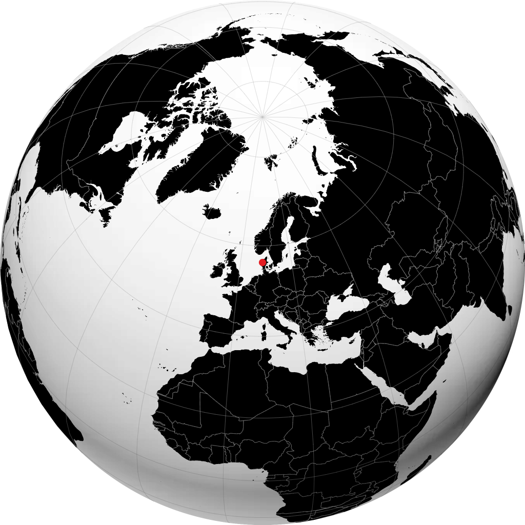 Holstebro sul globo