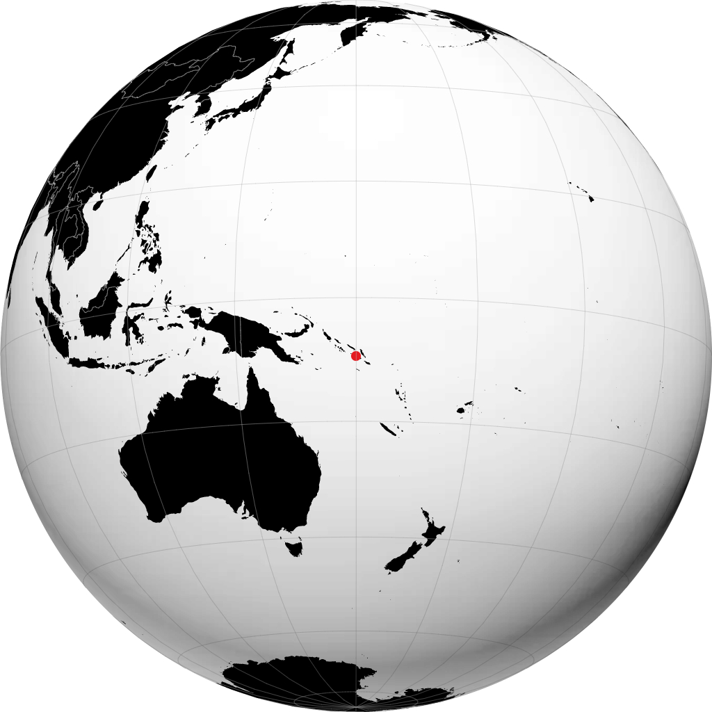 Honiara sul globo