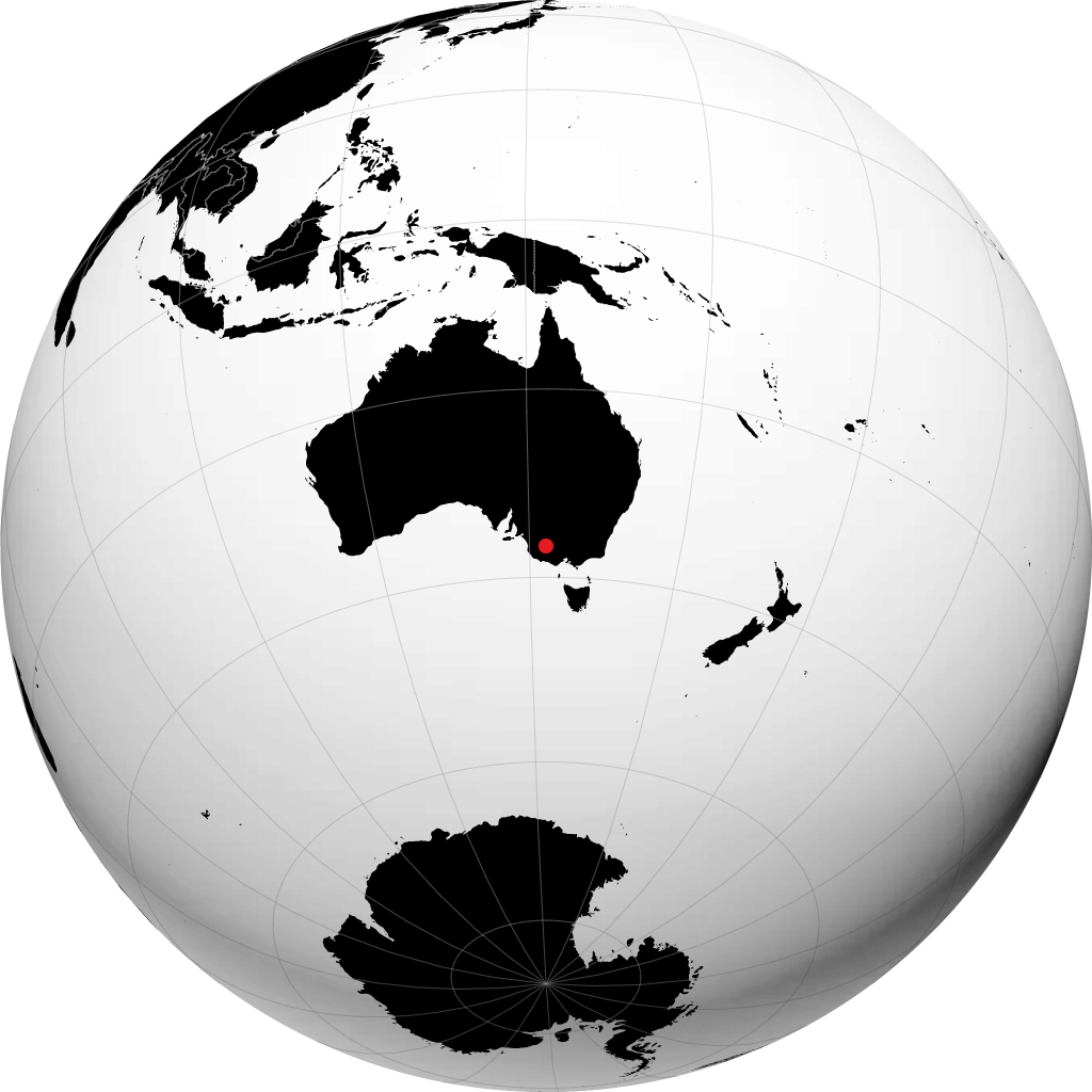 Horsham sul globo