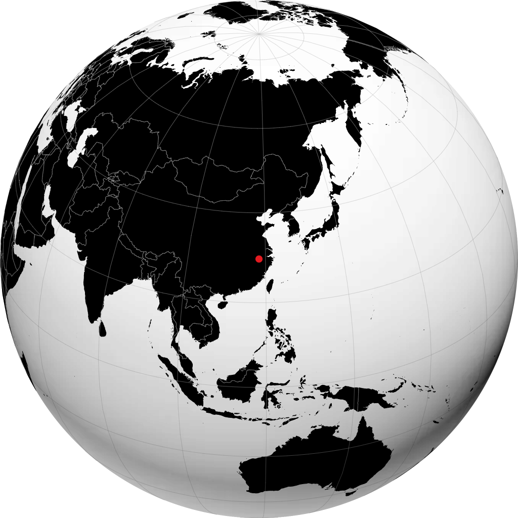 Huangshan sul globo
