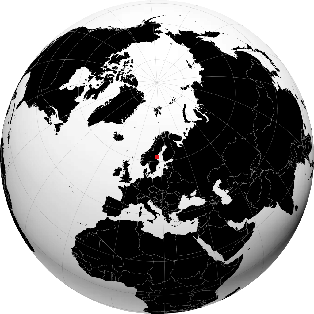 Hudiksvall sul globo