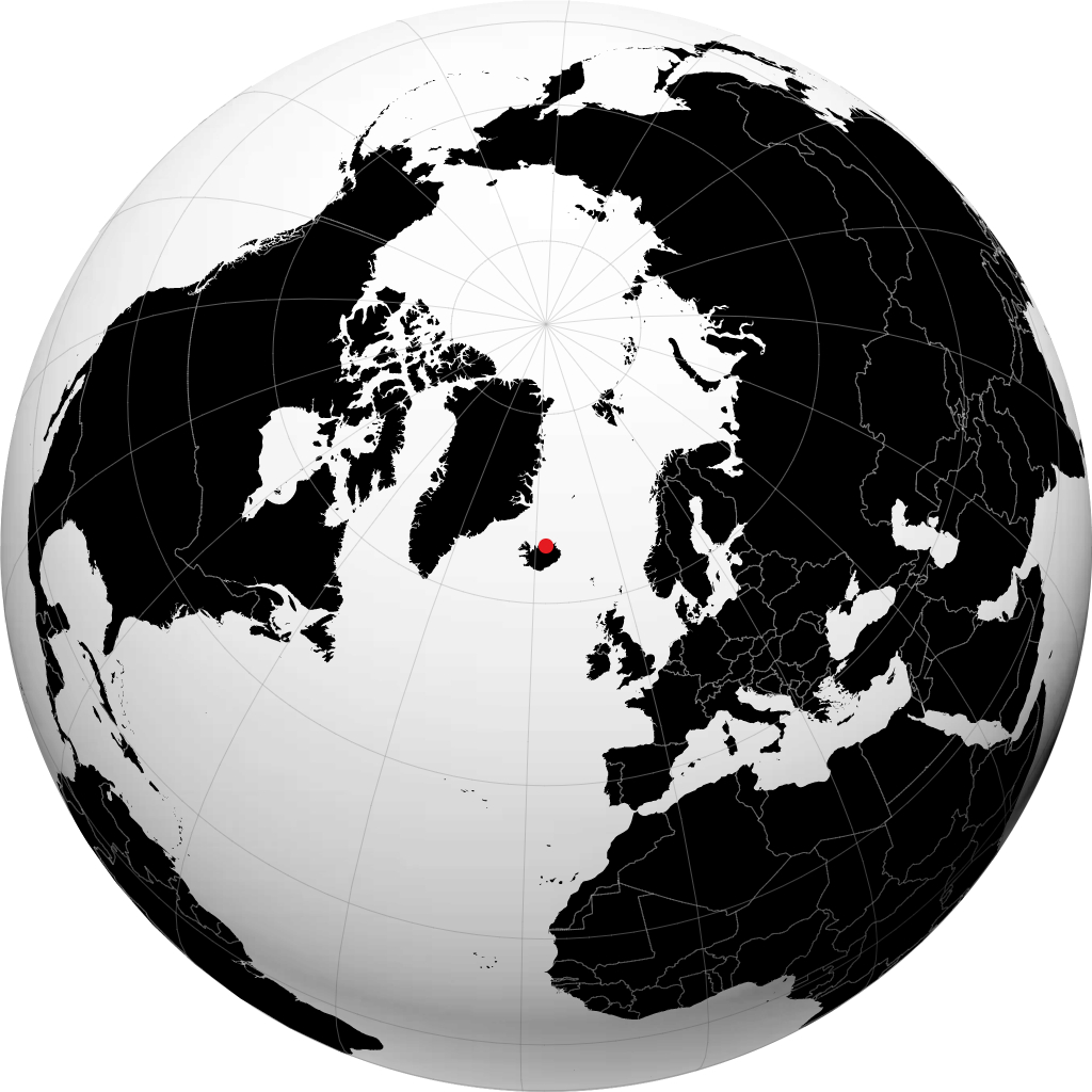 Husavik sul globo