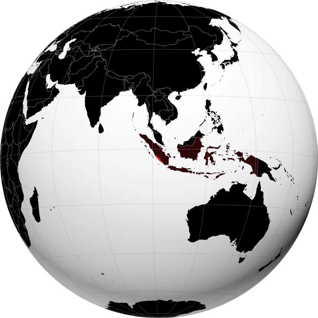 Provincia di Bengkulu sul globo