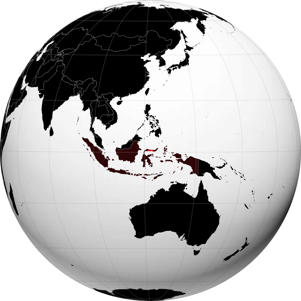 Provincia di Gorontalo sul globo