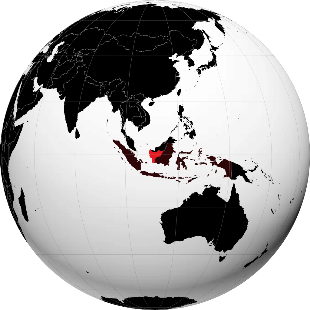 Provincia di Kalimantan Occidentale sul globo