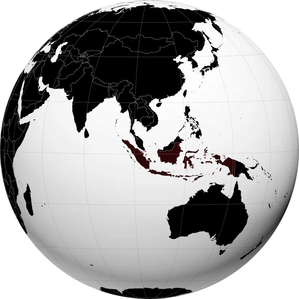 Provincia delle Isole Riau sul globo