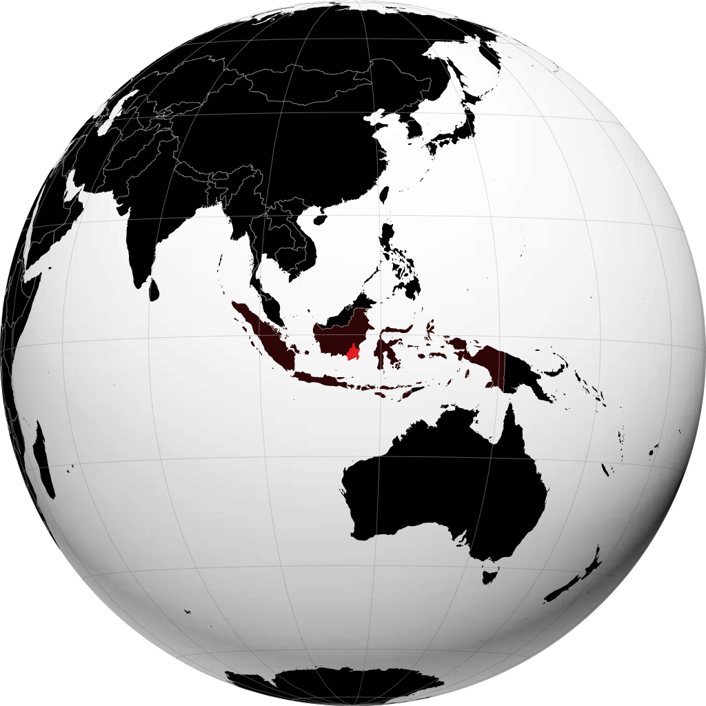 Kalimantan Meridionale sul globo