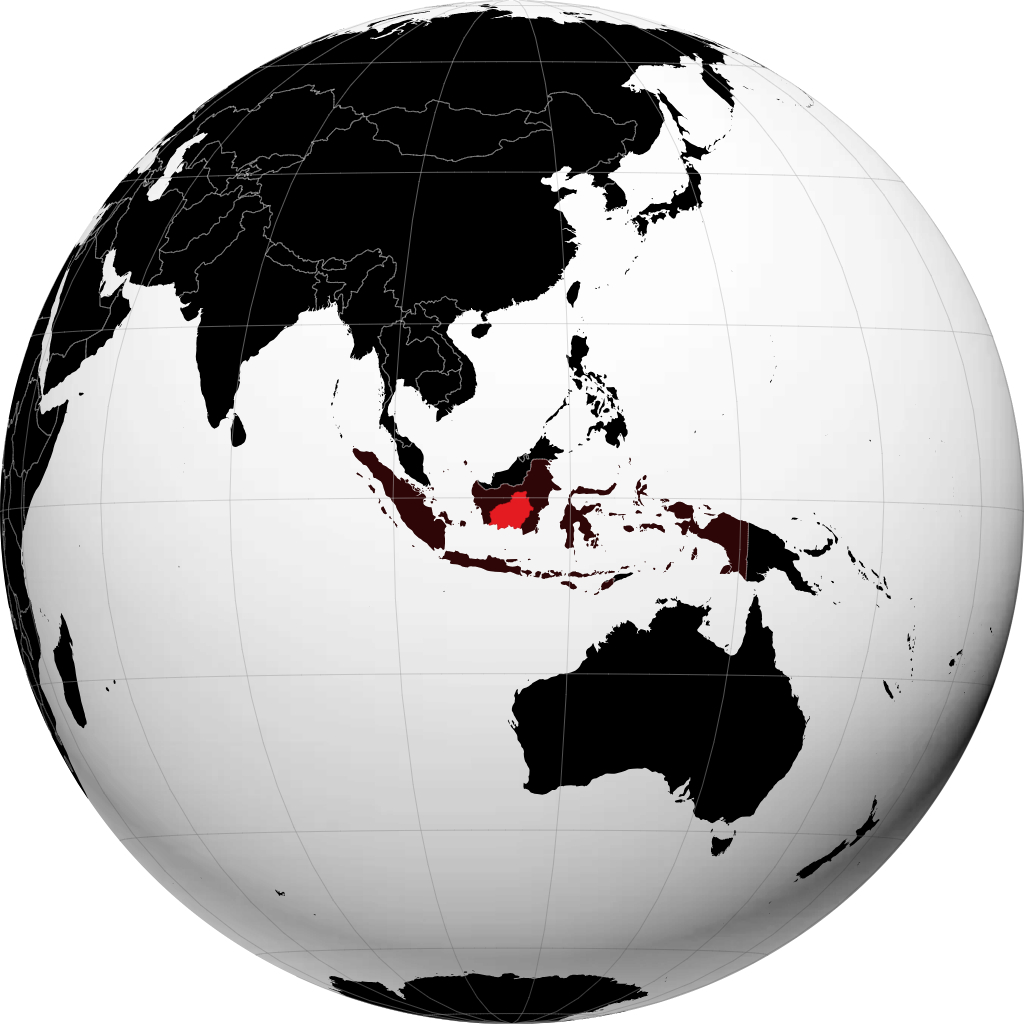 Provincia del Kalimantan Centrale sul globo