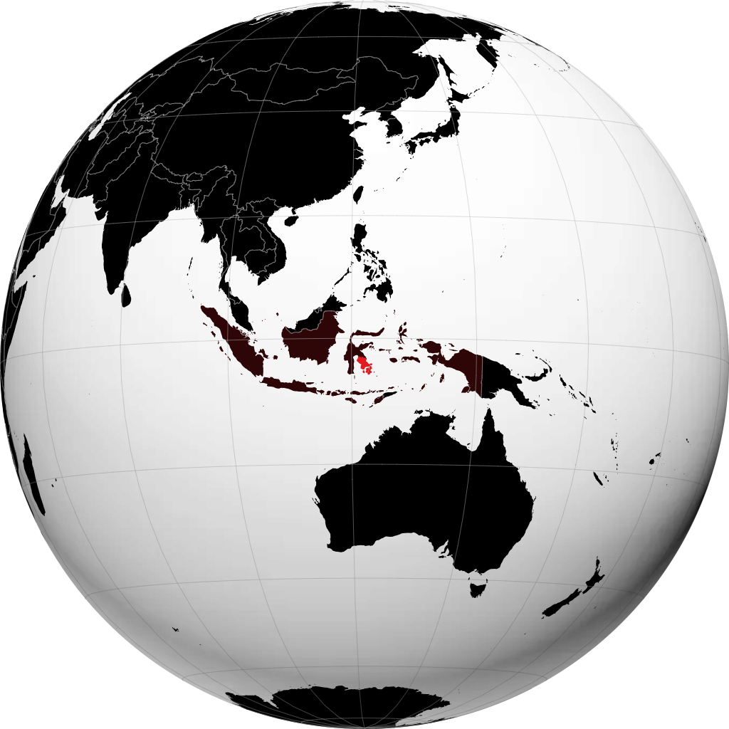 Sulawesi Sudorientale sul globo