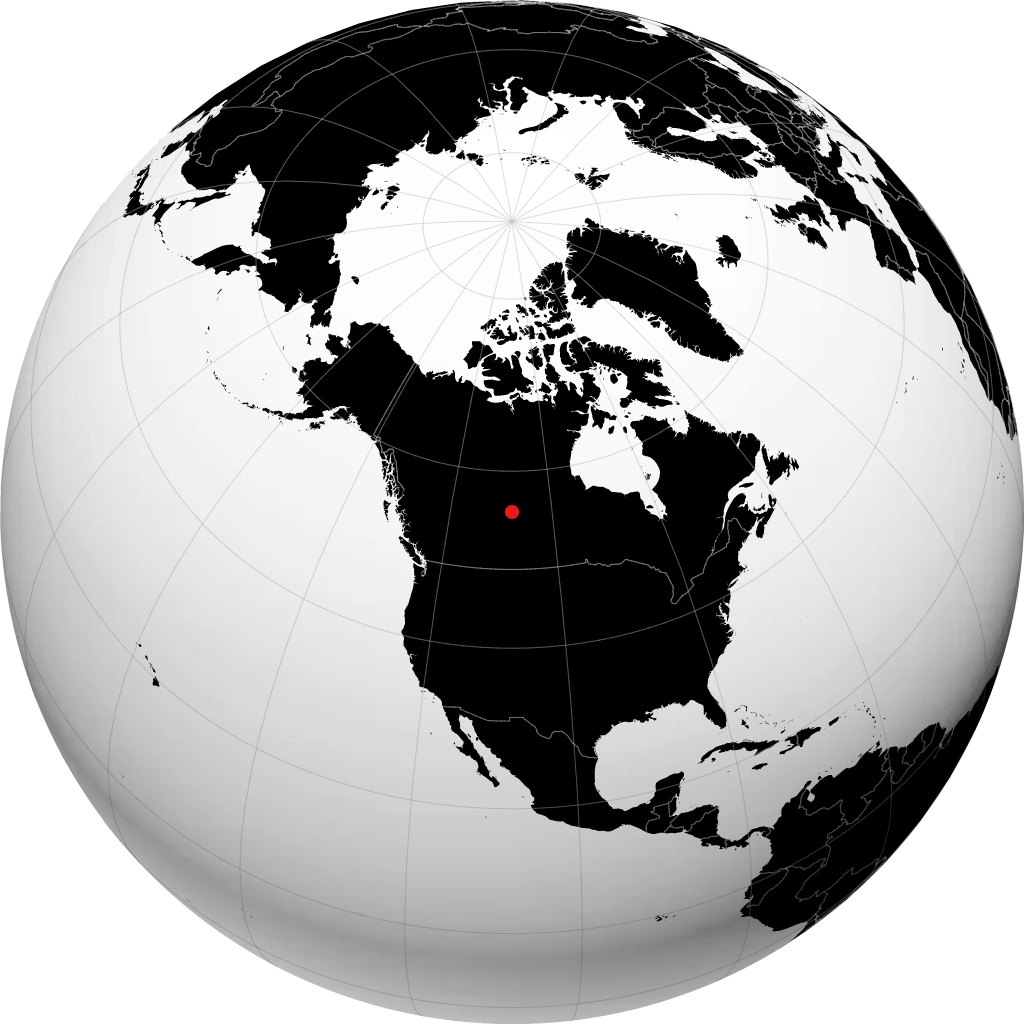 Île-à-la-Crosse sul globo