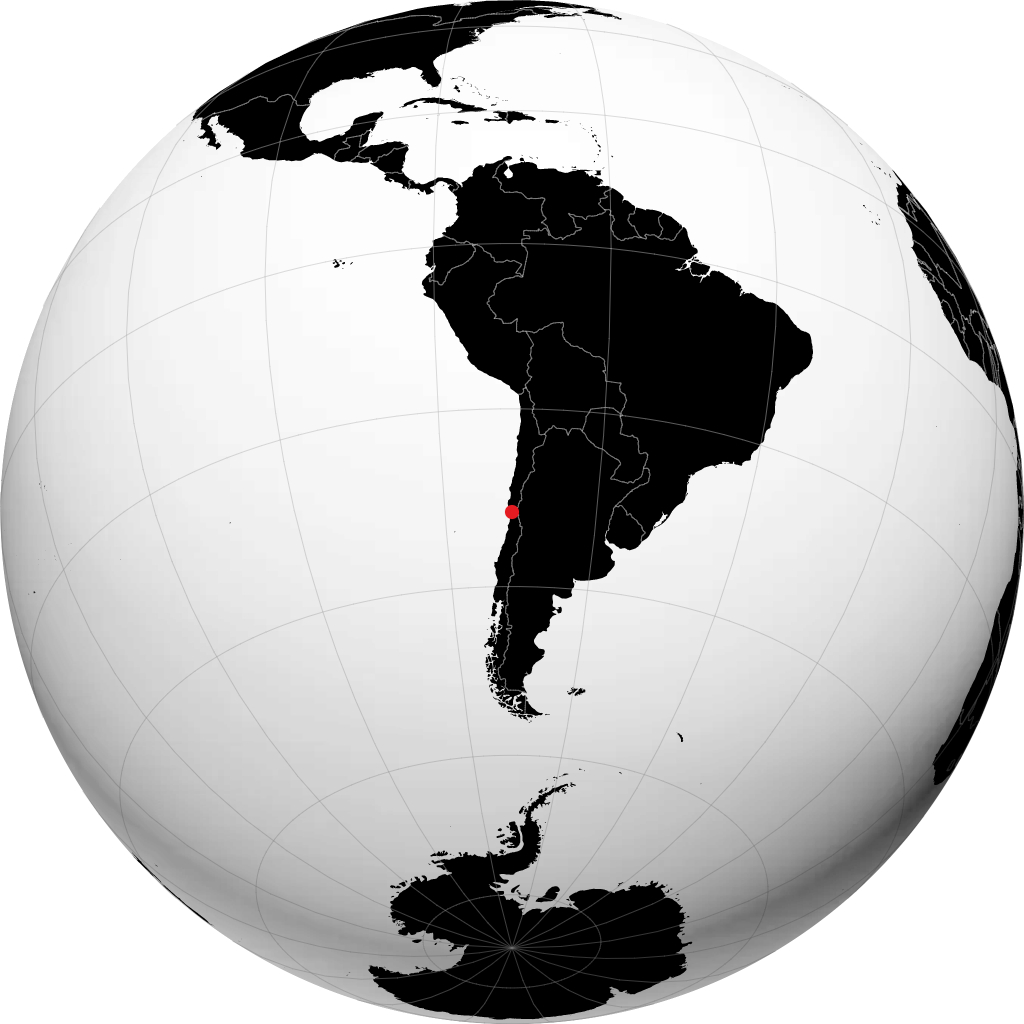 Illapel sul globo