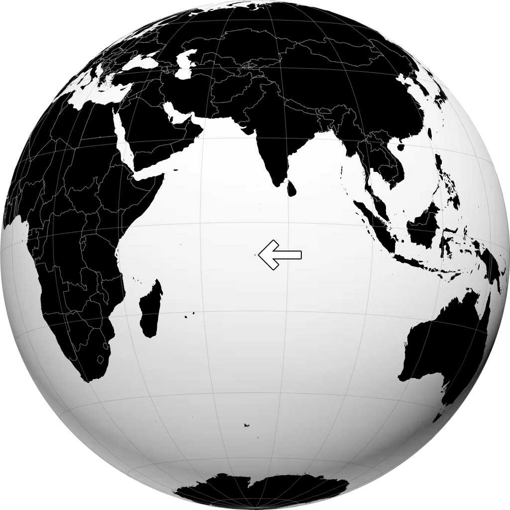 Chagos sul globo