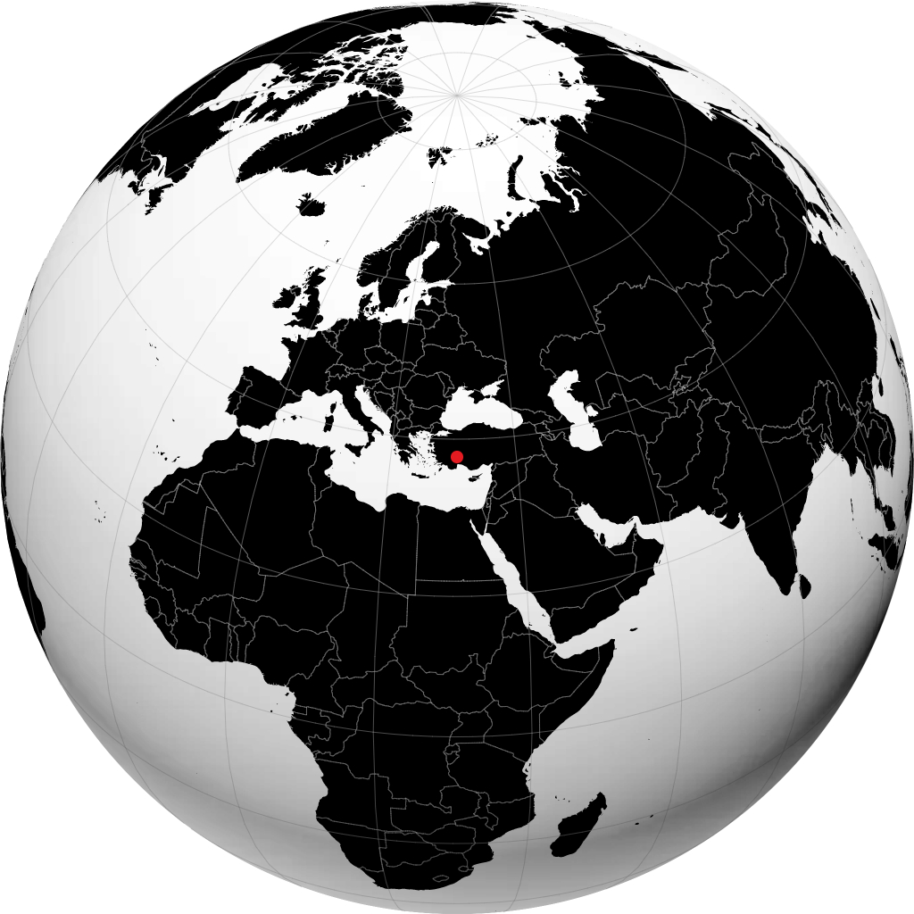 Isparta sul globo