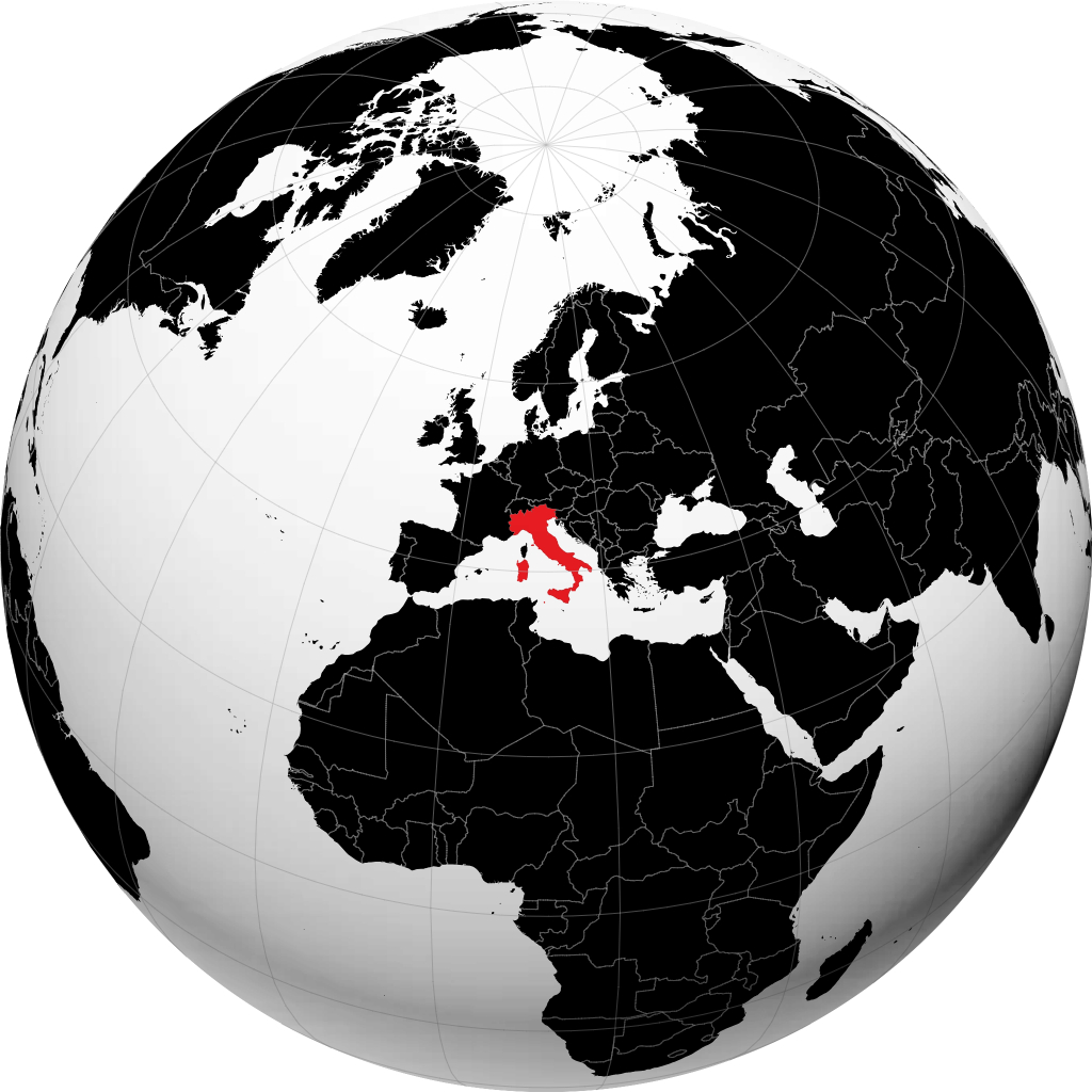 Italia sul globo