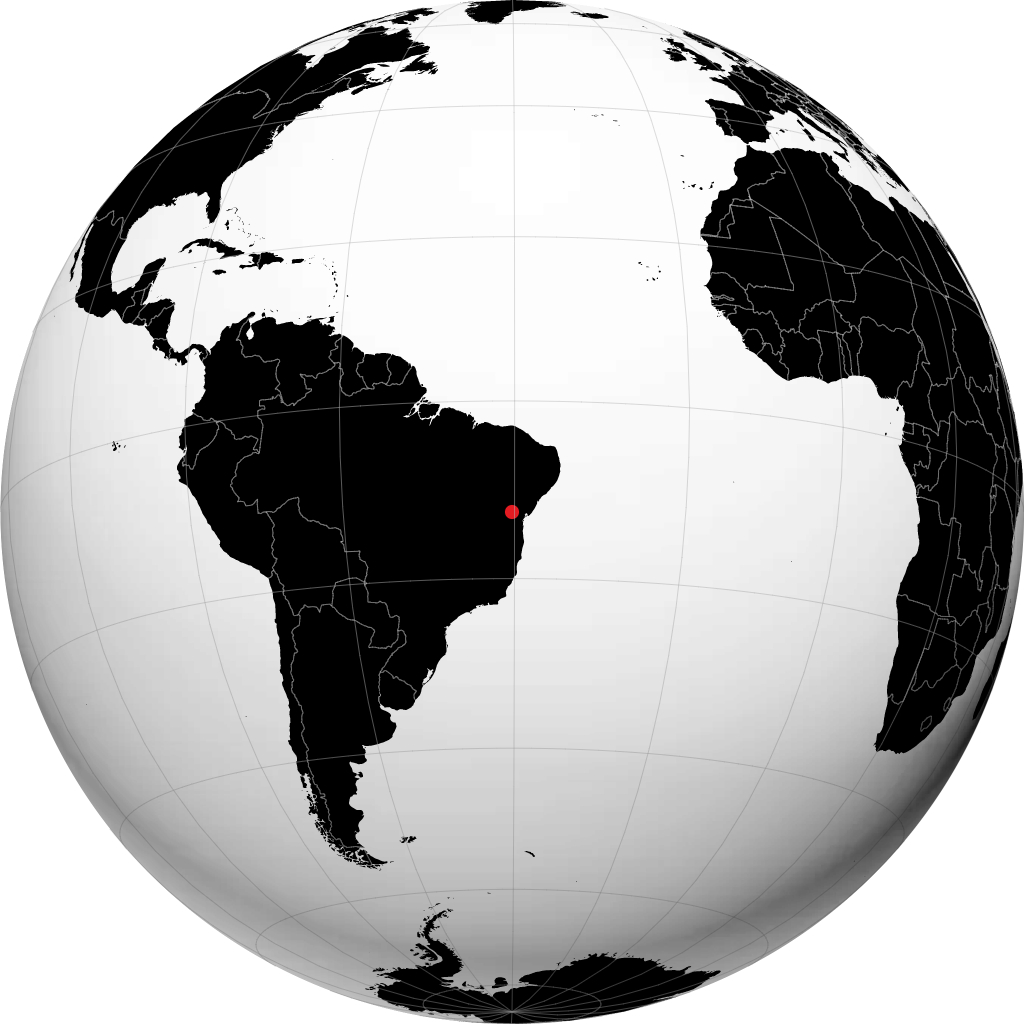 Itaberaba sul globo