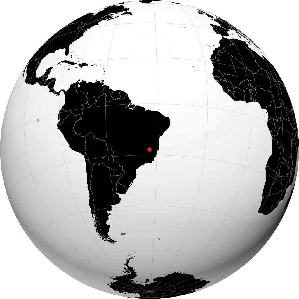 Itamarandiba sul globo