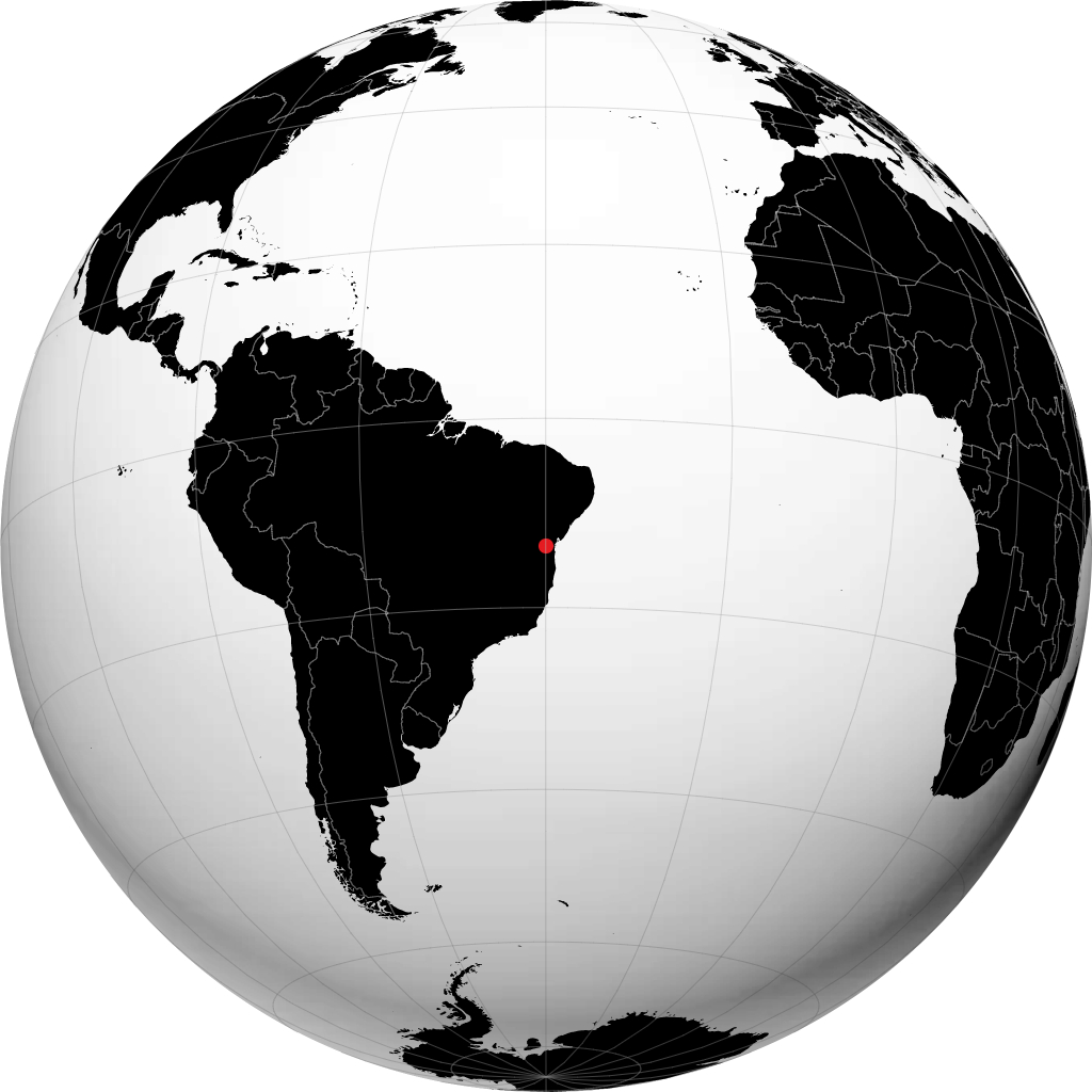 Jaguaquara sul globo