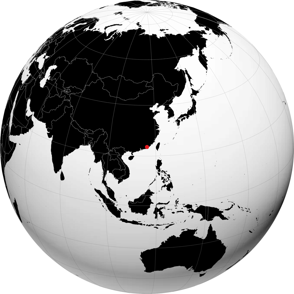 Jieyang sul globo