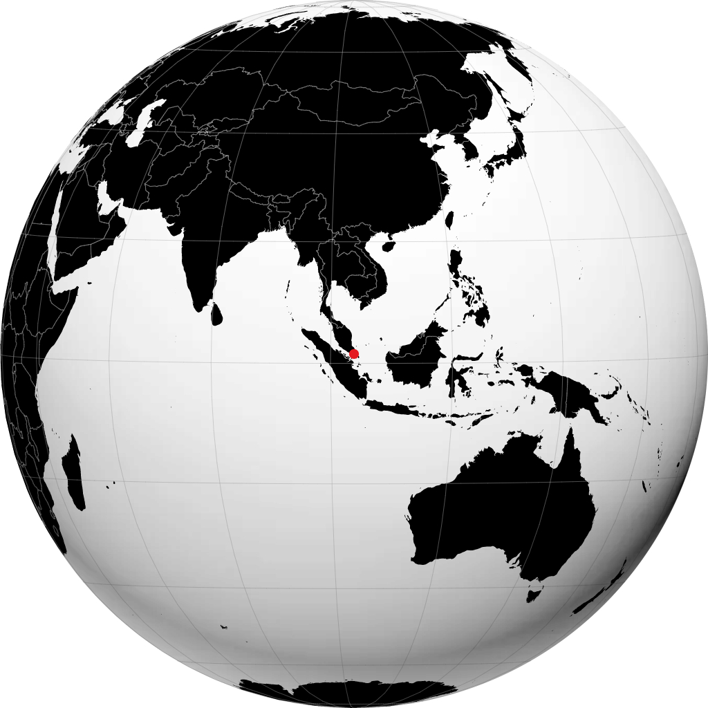 Johor Bahru sul globo
