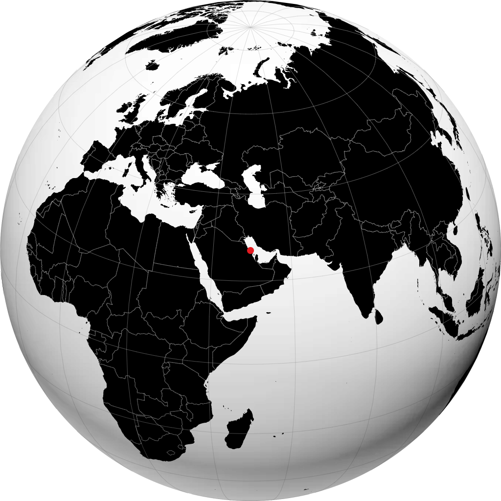 Jubail sul globo