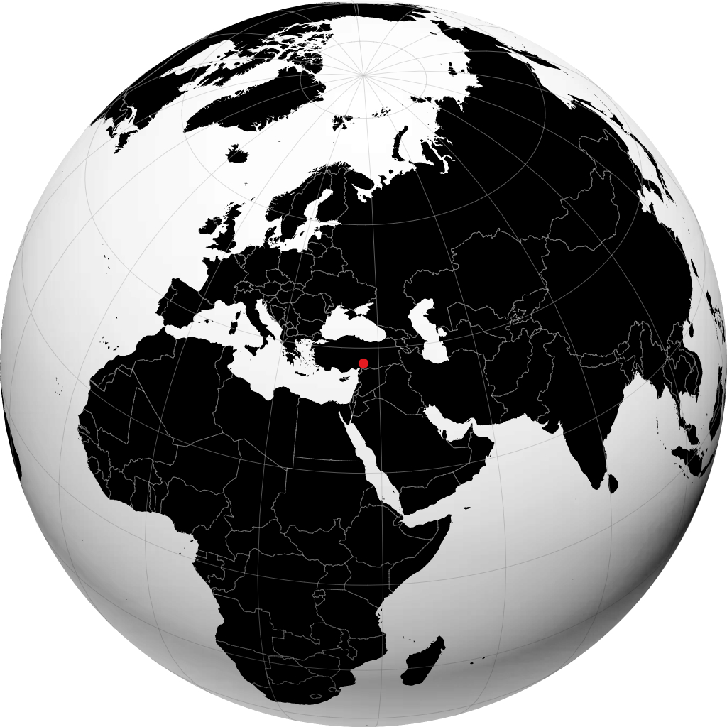 Kahramanmaraş sul globo
