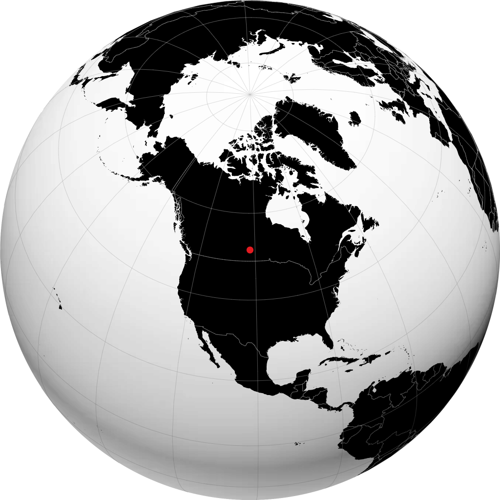 Kamsack sul globo