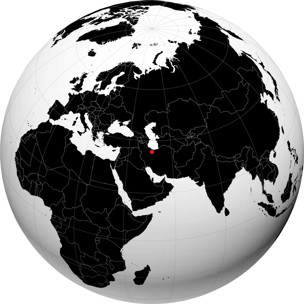Karaj sul globo