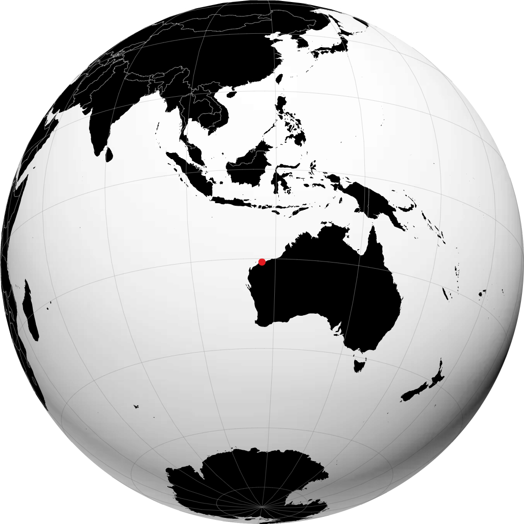 Karratha sul globo