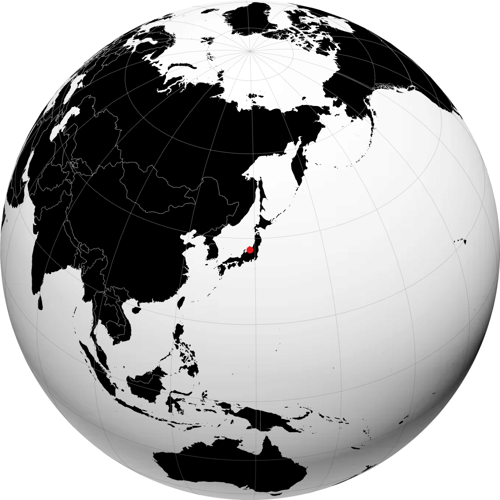 Kashiwazaki sul globo