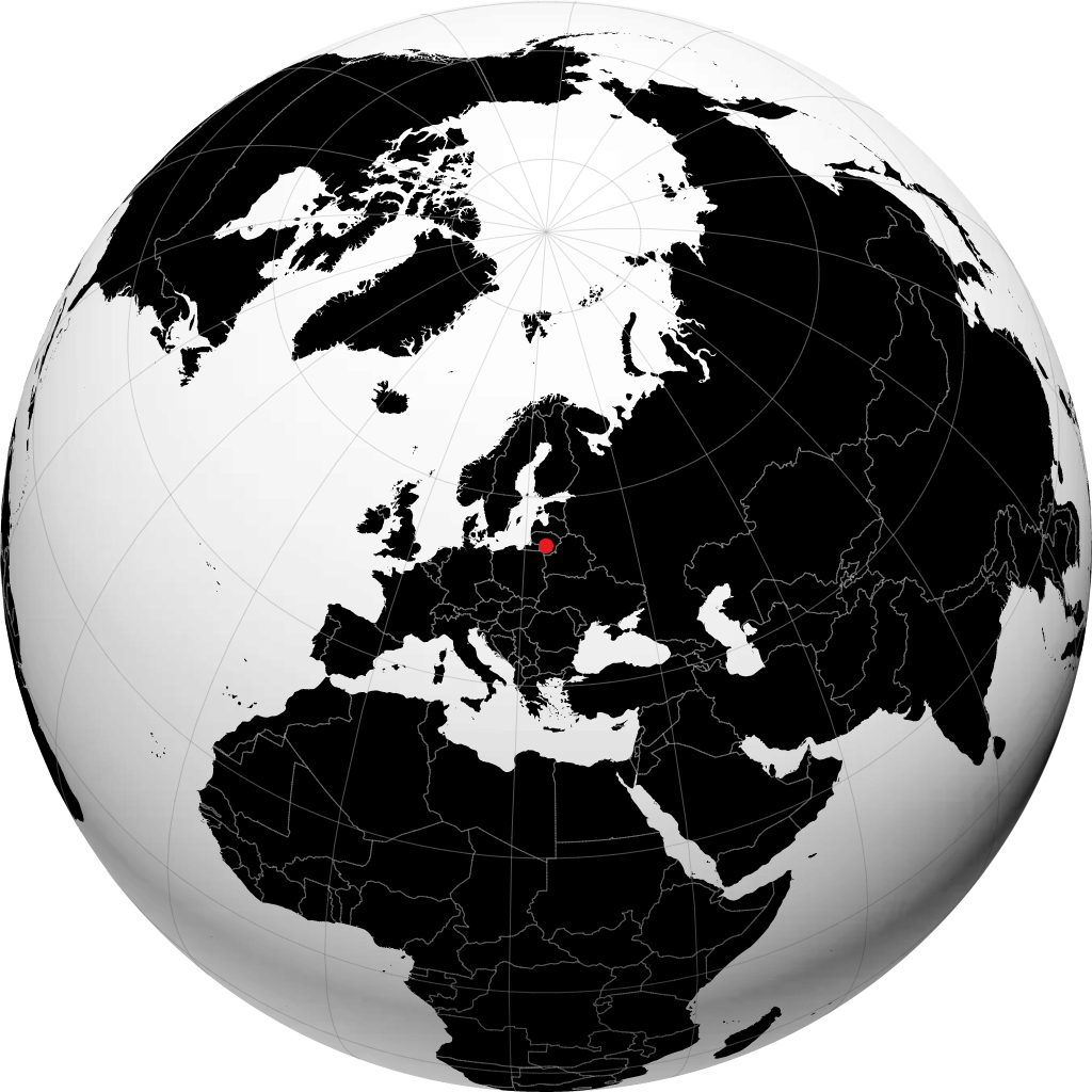 Kaunas sul globo