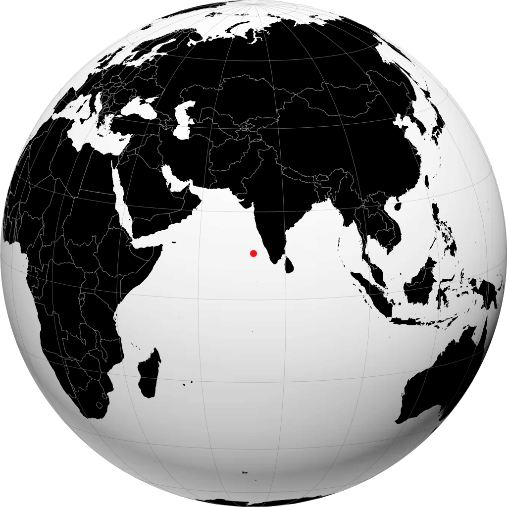 Kavaratti sul globo