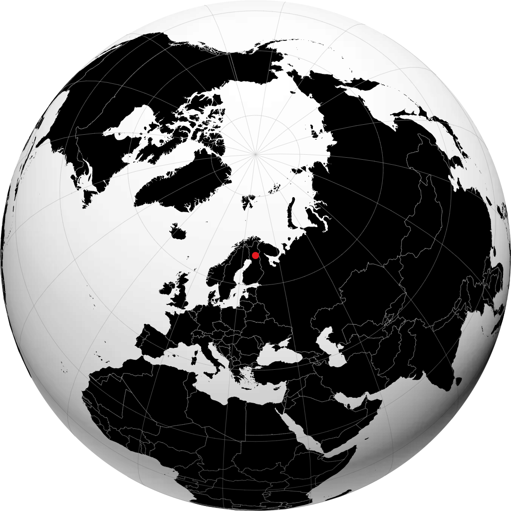 Kemijärvi sul globo