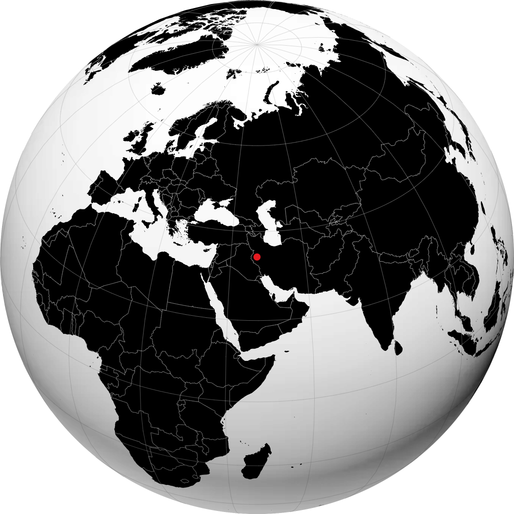 Kermanshah sul globo