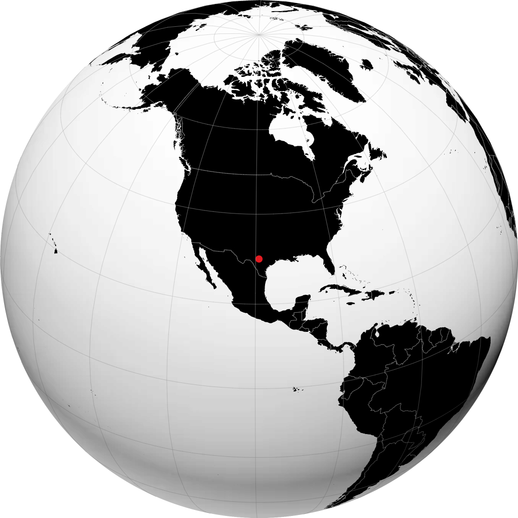 Kerrville sul globo