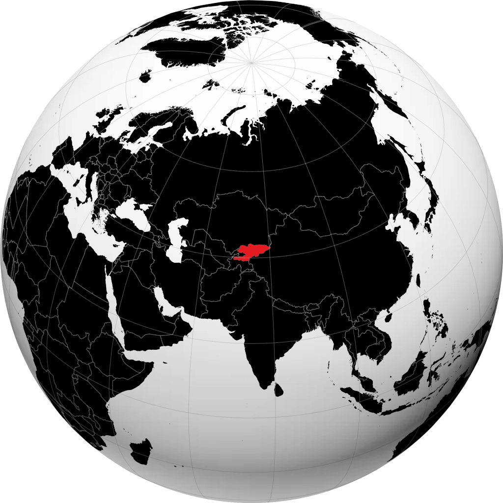 Kirghizistan sul globo