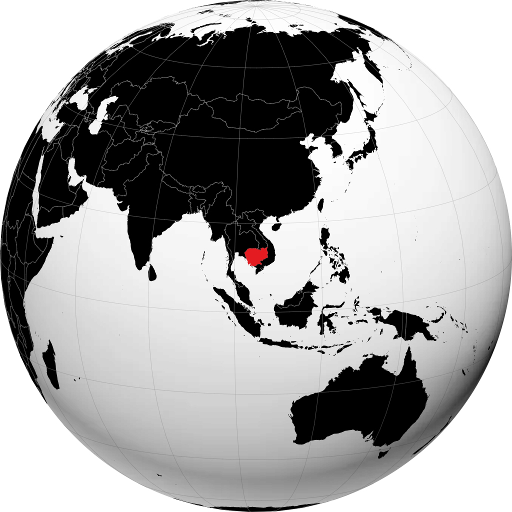 Cambogia sul globo
