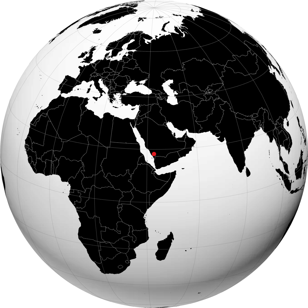 Khamis Mushait sul globo