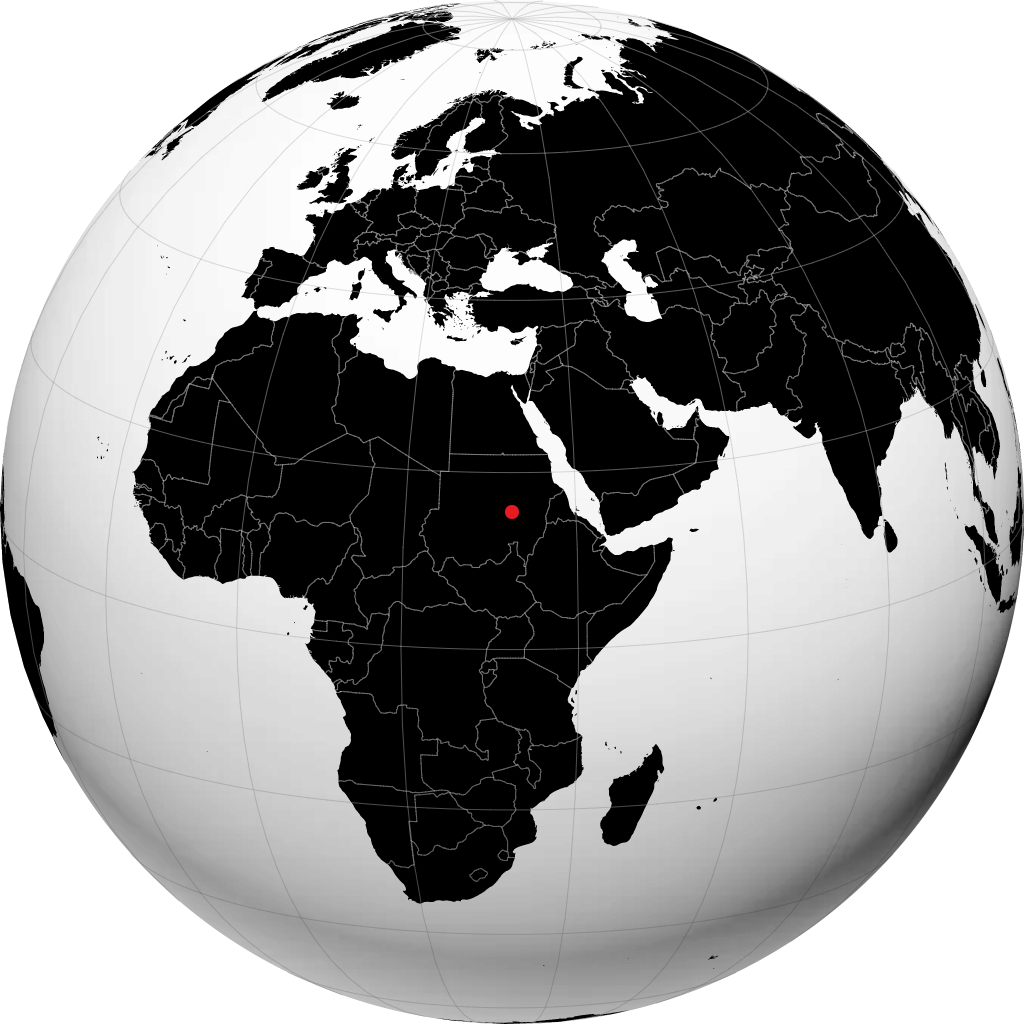 Khartum sul globo